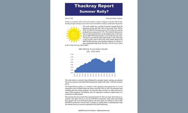 Thackray’s Report- Summer Rally?