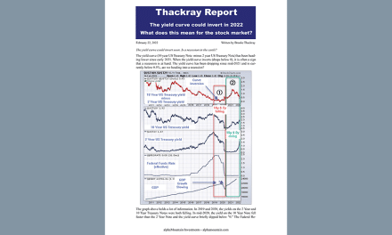 Thackray’s Report- The Yield Curve Could Invert in 2022 – What does this mean for the stock market?