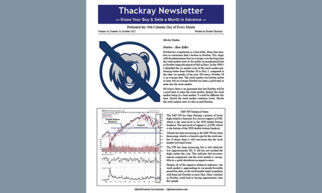 Thackray Newsletter 2022 OCTOBER